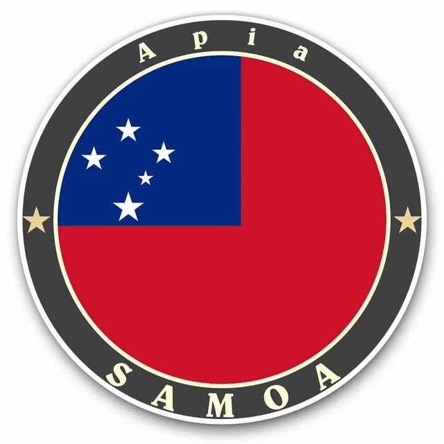 Kira Sticker With Apia Samoa Flag Travel Cool Gift Decorative Laptop ...
