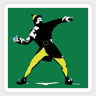 Kira Sticker With Budksy The Elf Snowball Thrower Decorative Laptop ...