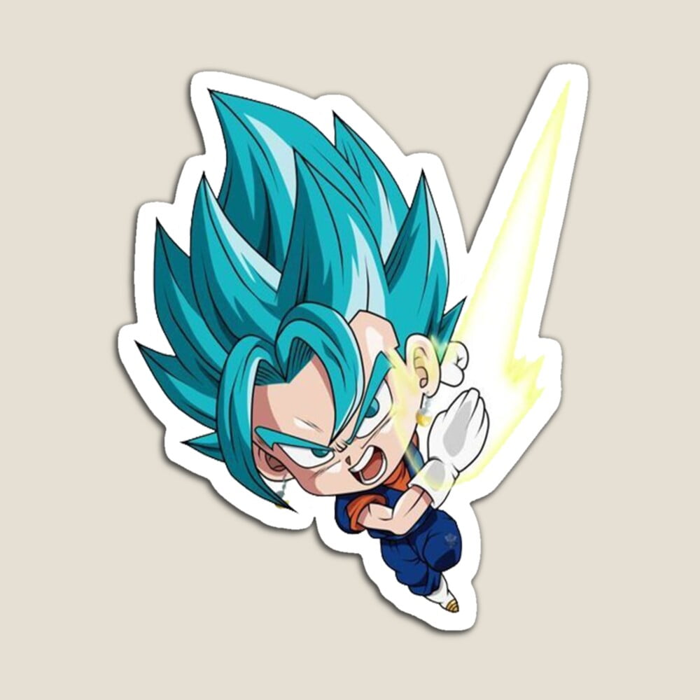 Kira Sticker With Chibi Anime Dragon Ball Blue Decorative Laptop, Phone ...
