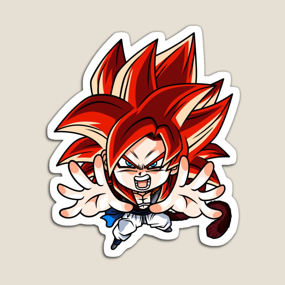 Kira Sticker With Chibi Gogeta Ssj4 Decorative Laptop, Phone Stickers ...