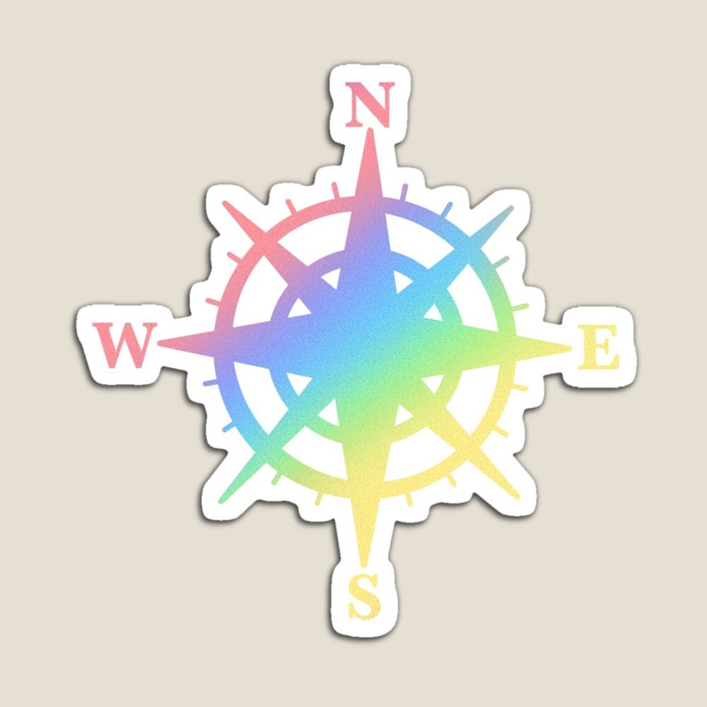 Kira Sticker With Compass Rose Sticker Decorative Laptop, Phone ...
