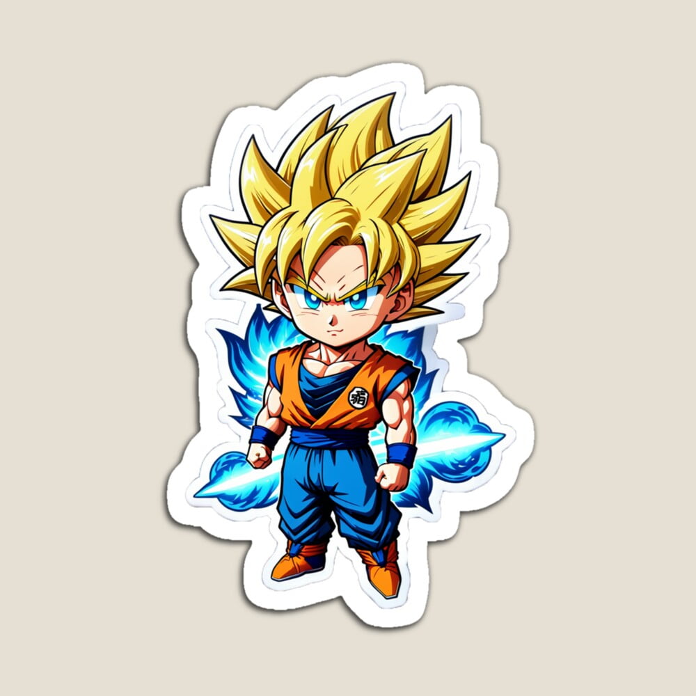 Kira Sticker With Goku Chibi: Tiny Adventures Decorative Laptop, Phone ...