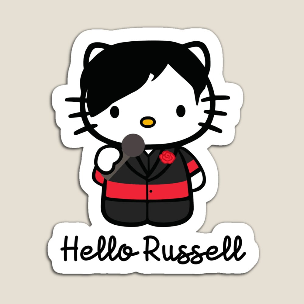 Kira Sticker With Hello Russell (Latte Era) Decorative Laptop, Phone ...