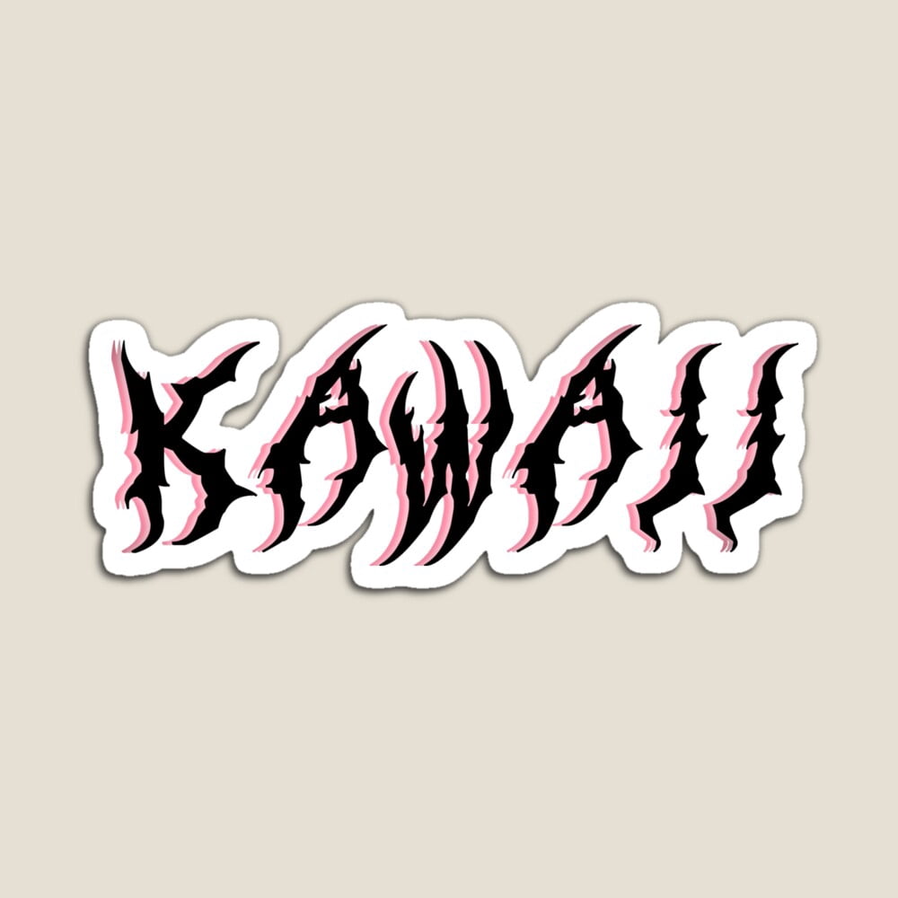 Kira Sticker With Kawaii Goth Pink Sticker Decorative Laptop, Phone ...
