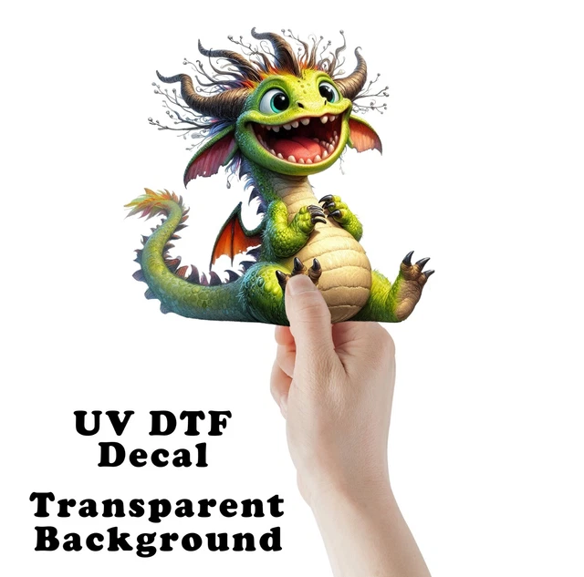 Kira Sticker With Laughing Green Dragon Sticker - Design Preview Only ...
