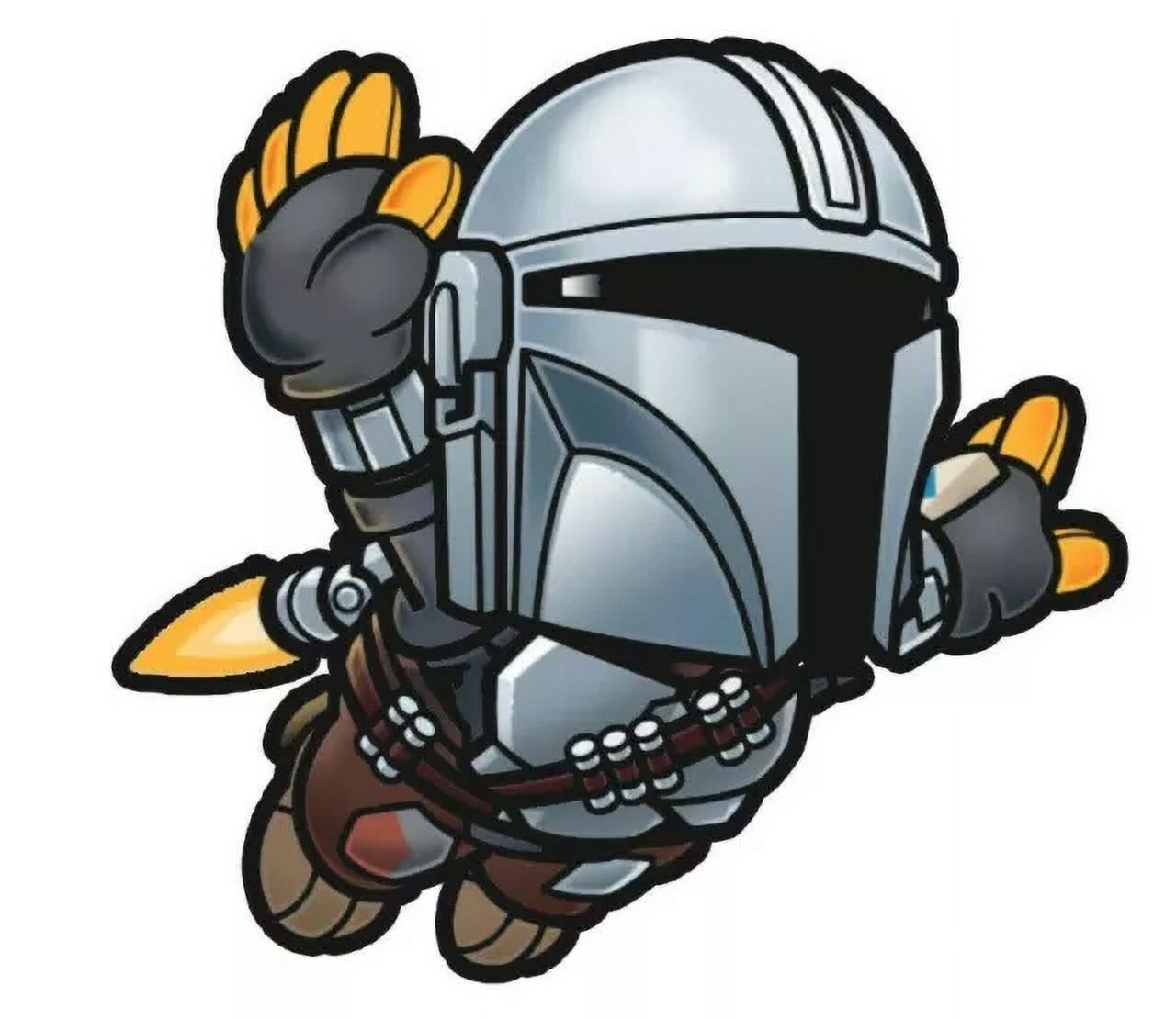 Kira Sticker With Mandolorian Chibi S Decorative Laptop, Phone Stickers ...