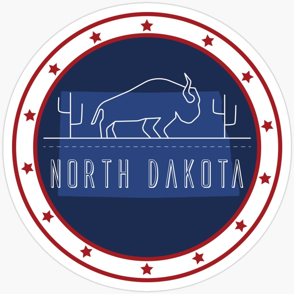 Kira Sticker With North Dakota Decorative Laptop, Phone Stickers ...