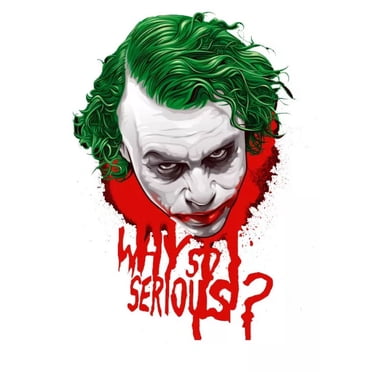 Joker 'Why So Serious?' Die-Cut Decal Sticker – Dark Knight Batman