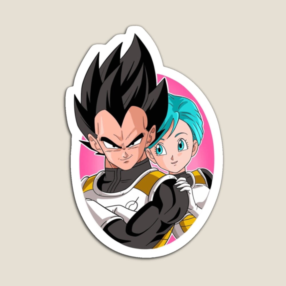 Kira Sticker With Vegeta And Bulma Essential Decorative Laptop, Phone ...