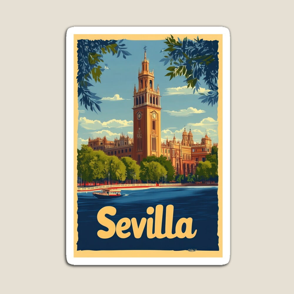 Kira - This Vintage Travel Poster Captures The Essence Of Sevilla ...
