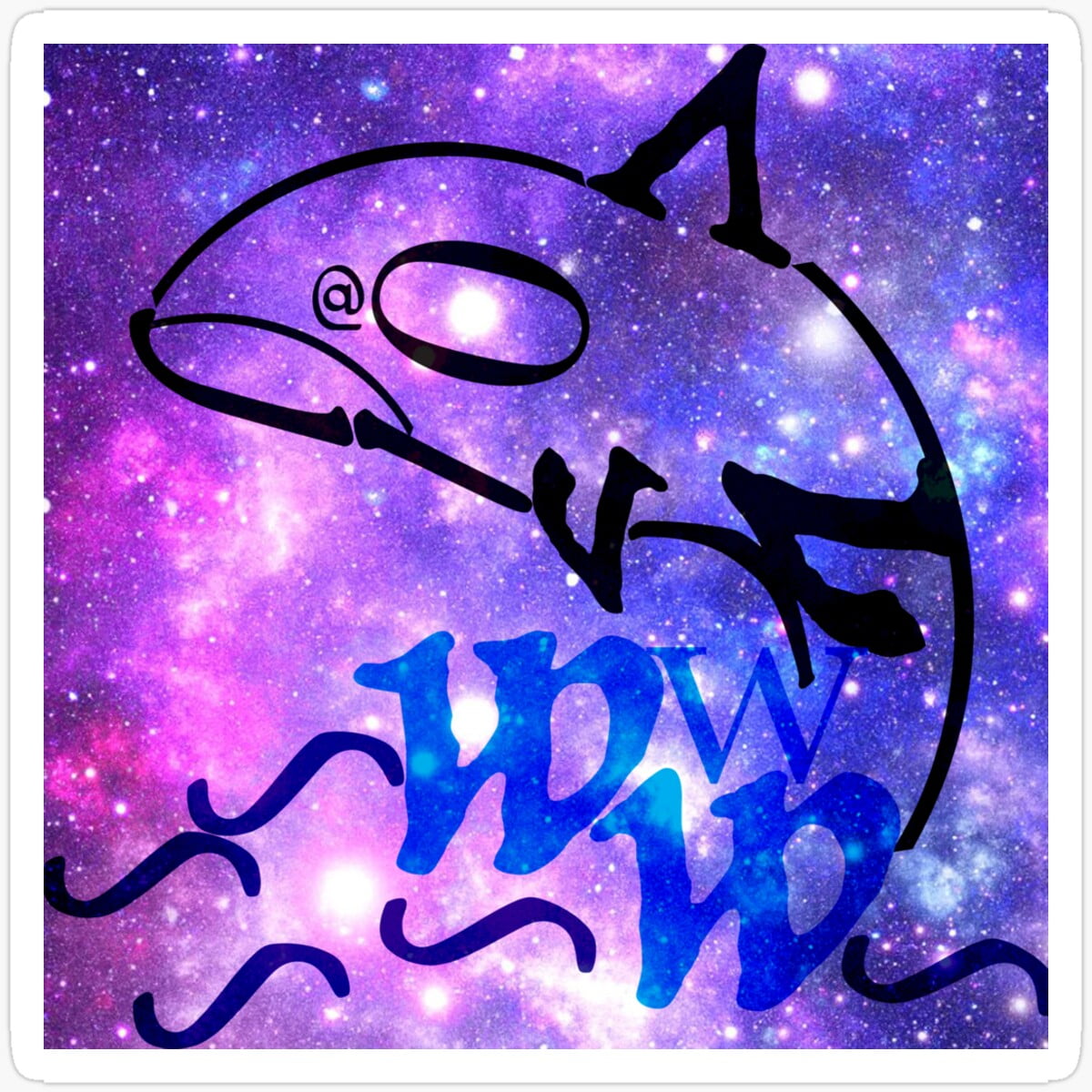 Kira Typography Killer Whale Sticker Waterproof Sticker for Water ...