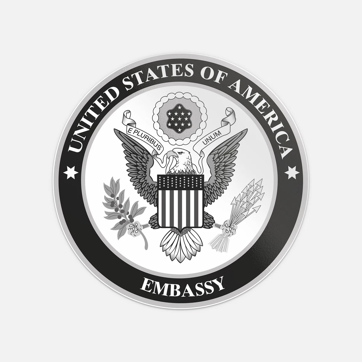 Kira United States Of America Emby Seal Vinyl Sticker Decal Waterproof ...