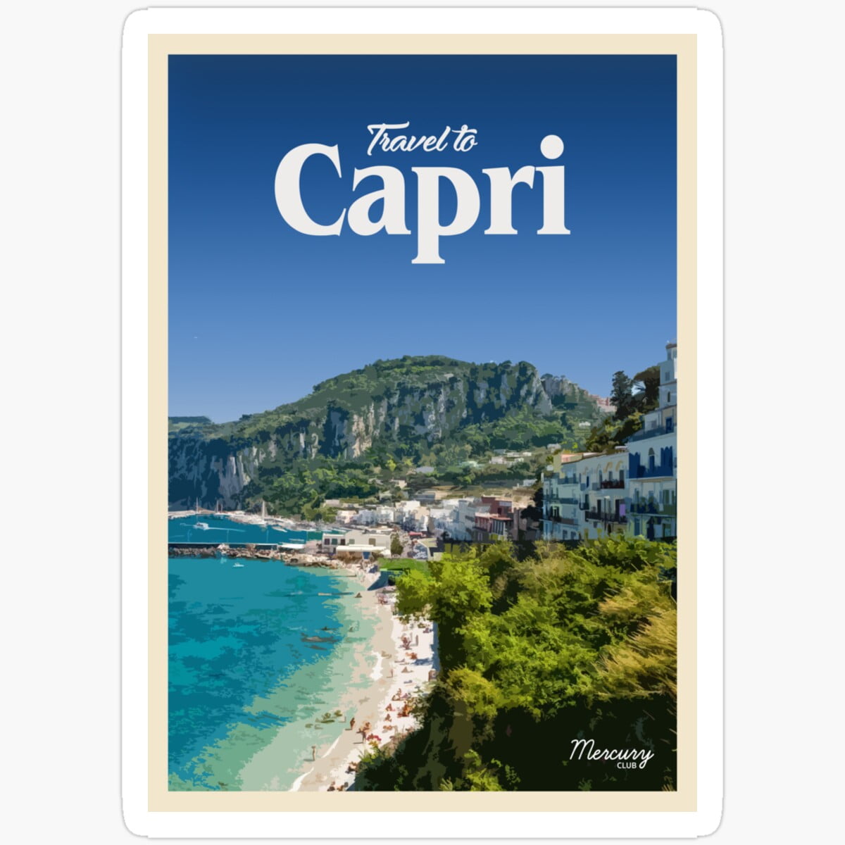 Kira Visit Capri Sticker Waterproof Sticker for Water Bottles, Laptops ...