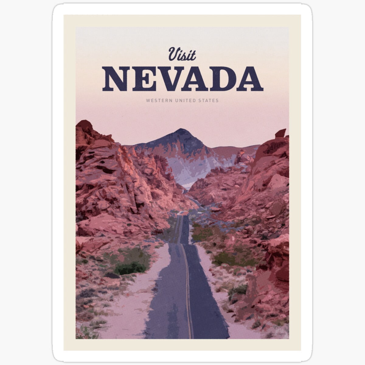 Kira Visit Nevada Sticker Waterproof Sticker for Water Bottles, Laptops ...