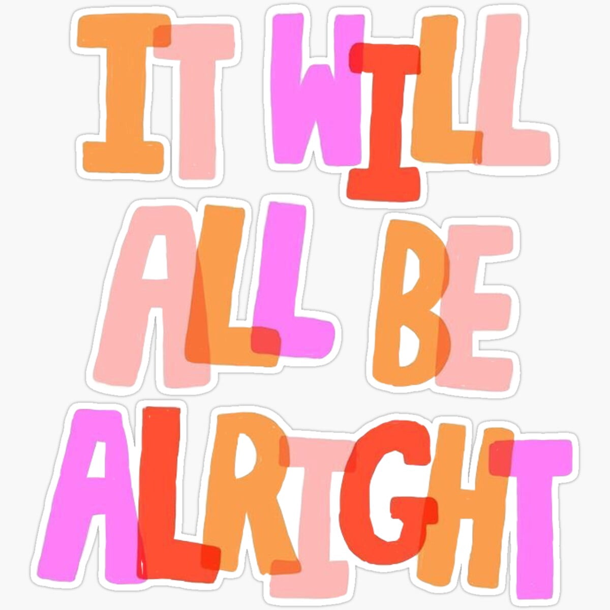 Kira it will be alright Sticker Decorative Laptop, Phone Stickers ...