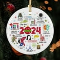 KiraKira 2024 Year In Review Christmas Ornament, Major Events Ornament