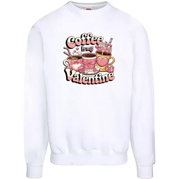 KiraKira Coffee Is My Valentine T-Shirt/Hoodie/Sweatshirt - Cute Valentine's Day Gift for Coffee Lovers