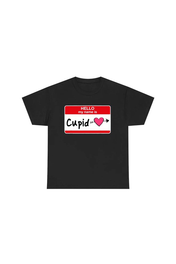 KiraKira Hello My Name is Cupid T-Shirt, Cute Valentine's Day Hoodie, Funny Graphic Sweatshirt for Men and Women, Unisex S-5XL Hot Trending Gift