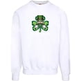 thumbnail image 1 of KiraKira St. Patrick's Day Hat and Beer T-Shirt, Lucky Clover Sweatshirt, Green Irish Festive Hoodie for Men and Women, 1 of 5