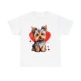 thumbnail image 1 of KiraKira Yorkshire Terrier Valentine's Hoodie, T-Shirt, Sweatshirt, Cute Yorkie Dog Heart Design, Perfect Valentine's Gift for Dog Lovers, Unisex S-5XL Trendy Apparel for Men and Women, 1 of 5