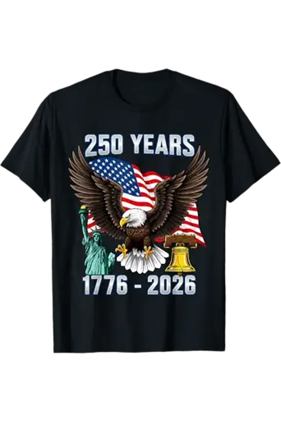 250 Years American 250th Anniversary US USA Flag 4th of July T-Shirt