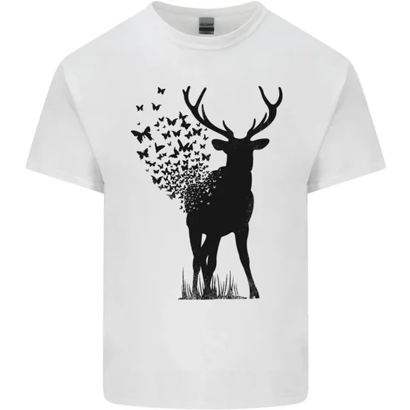 Kiraa Abstract Butterfly Deer Ecology Environment Mens Womens T-Shirt