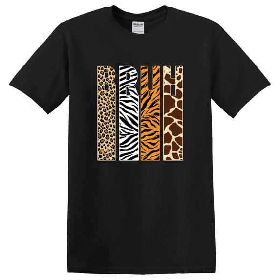 Kiraa Bruh Boys Animal Print Zoo Toddler T-Shirt