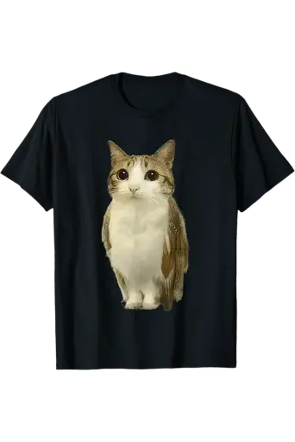 Cat Owl Cursed Internet Funny Brainrot Meowl Meme T-Shirt