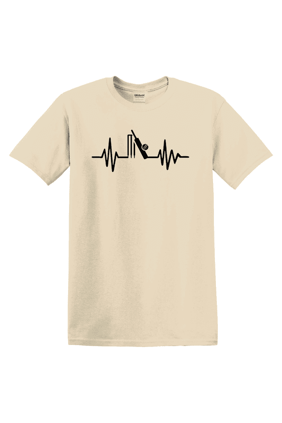 Kiraa Cricket Pulse Cricketer Cricketing Graphic T-Shirt