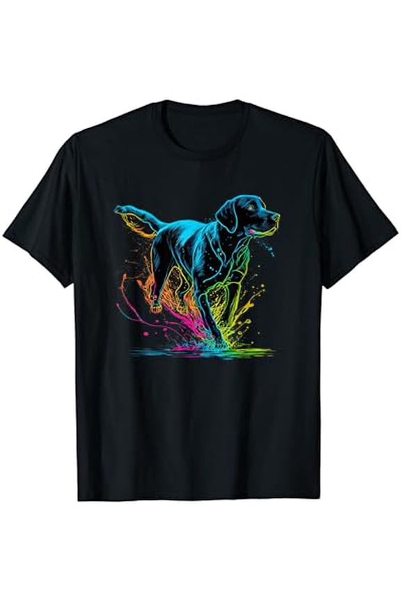 Cute Black Lab Black Labrador Retriever Puppy Dog Mom Animal T-Shirt