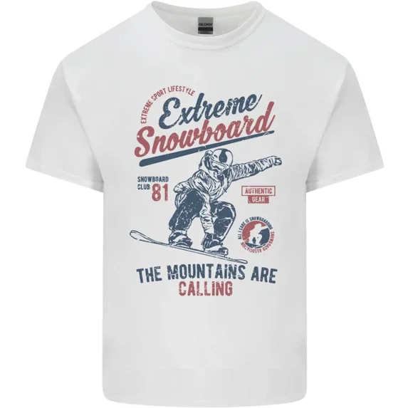Kiraa Extreme Snowboarding Snowboard Mens Womens T-Shirt