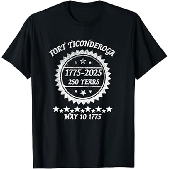 Kiraa Fort Ticonderoga 250 Years Revolutionary War T-Shirt