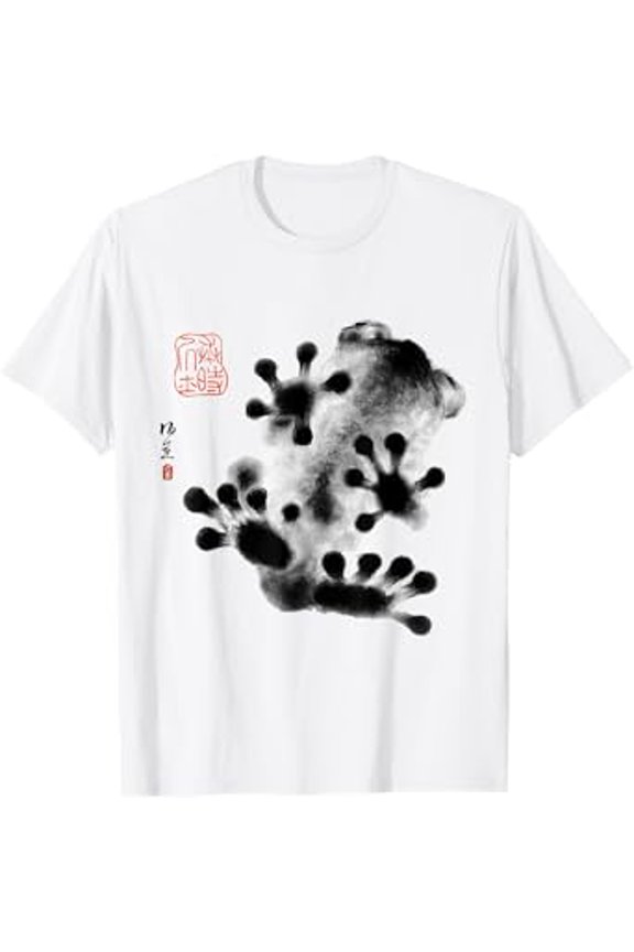 Grumpy Frog Japanese Art Vintage T-Shirt