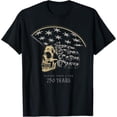 thumbnail image 1 of Kiraa Having Your 6 For 250 Years Patriotic Skull Vintage USA T-Shirt, 1 of 3