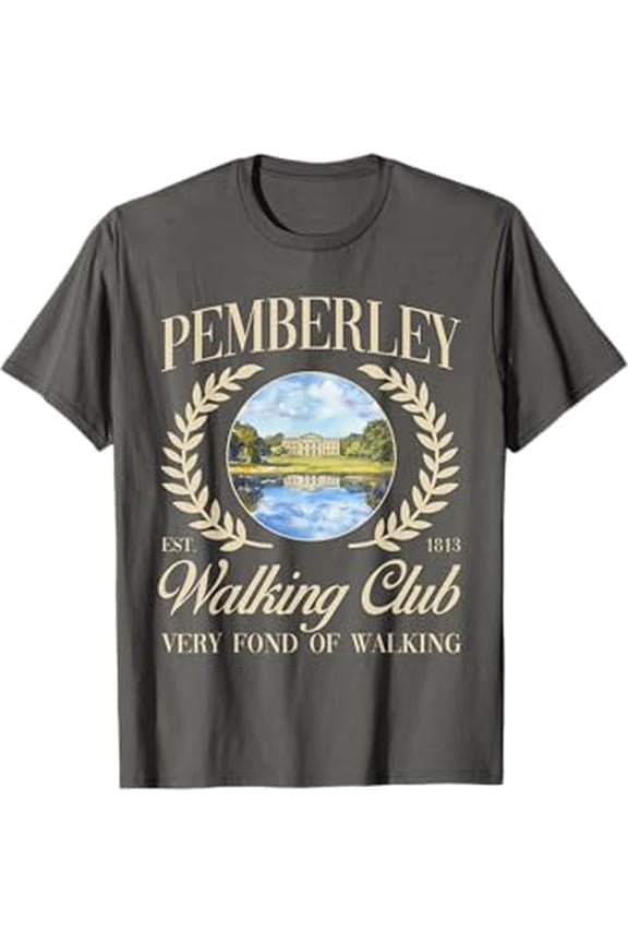 Jane Austen 250th Anniversary Pemberley Walking Club Regency T-Shirt