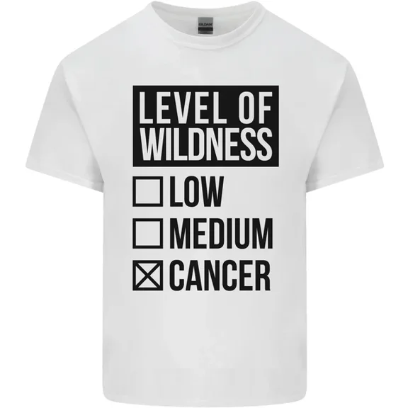 Kiraa Levels Of Wildness Cancer Mens Womens T-Shirt