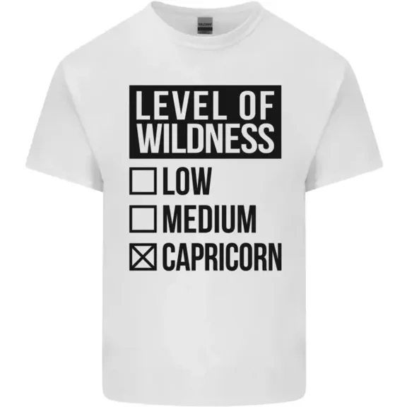 Kiraa Levels Of Wildness Capricorn Mens Womens T-Shirt