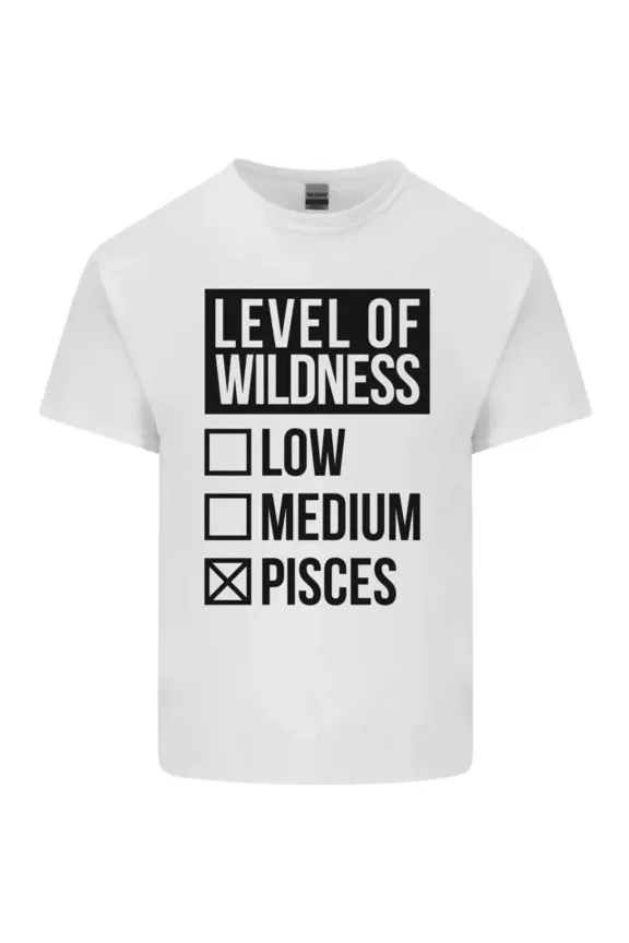 Levels Of Wildness Pisces Mens Womens T-Shirt