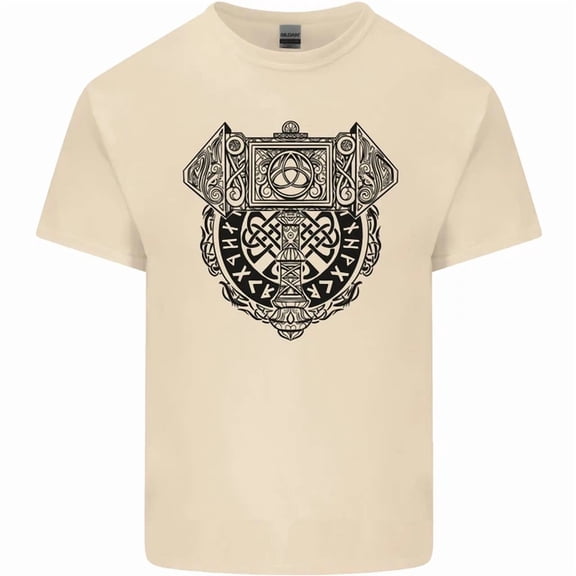 Kiraa Mjolnir Thor Viking Hammer Mens Womens T-Shirt
