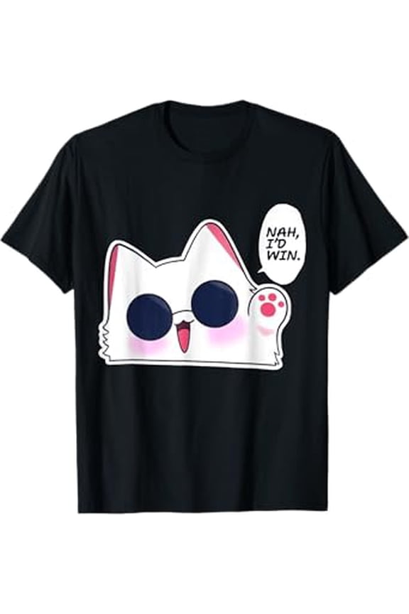 Nah I'd Win Gojo Cat Japanese MEME FUNNY T-Shirt