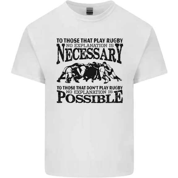 Kiraa Rugby No Explanation Is Necessary Mens Womens T-Shirt