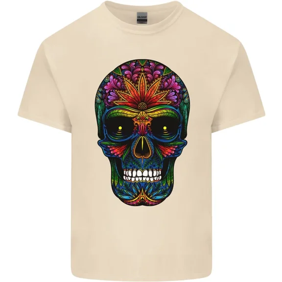 Kiraa Sugar Skull Mens Womens T-Shirt