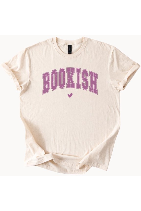 Tee With Bookish Tshirt Reader Gift Cute Book Lover Tee Literary Clothing Gift For Librarian Books Graphic Novelty Top Birthday Gifts; For Men & Women