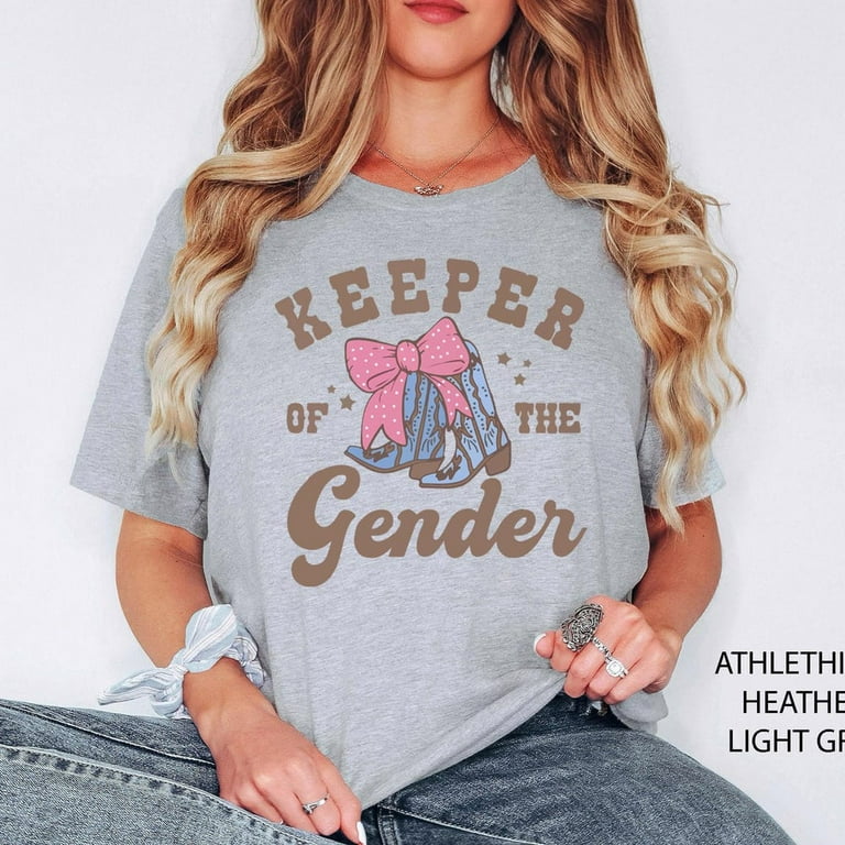 Kiraa Tee With Boots Or Bow Western Keeper Of The Gender Shirt