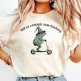 thumbnail image 1 of Kiraa Tee With Off To Commit Tom Foolery Frog T-Shirt, Funny Weirdcore Sayings Unique Tshirt Tee Adults Men Women Meme Graphic Sarcastic Birthday Gifts; For Men & Women, 1 of 3