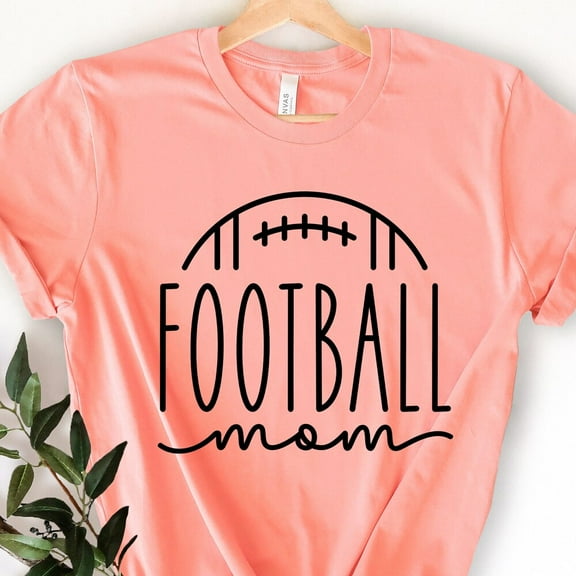Kiraa Tee With Football Mom Shirt For Mom For Mother'S Day Football Mom Shirt For Women Cute Football Mom Shirt Mothers Day Gift For Football Mom Plus Size Birthday Gifts; For Men & Women