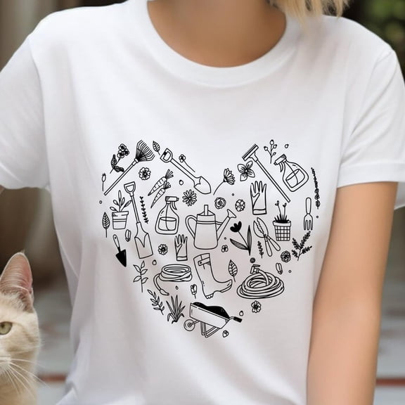 Kiraa Tee With Gardener T Shirt, Plant Lover Shirt, Farmer T Shirt, Hoeing Ain'T Easy Shirt, Gift For Gardeners, Botanical Shirt,Gardening Shirt,Plant Tee Birthday Gifts; For Men & Women