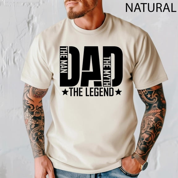 Kiraa Tee With The Man The Myth The Legend Shirt, Dad Shirt, Father Shirt, Father'S Day Shirt, Legend Dad Shirt, Best Dad Ever, Legend Father T-Shirt Birthday Gifts; For Men & Women