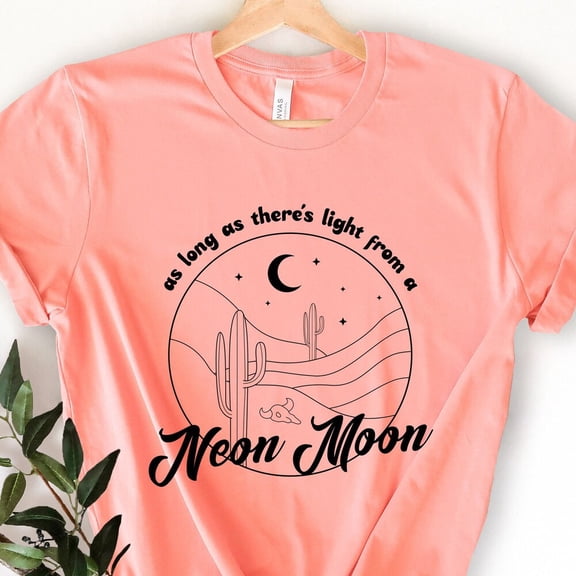 Kiraa Tee With Neon Moon Tee, Neon Moon Shirt, Country Music Tee, Country Music Shirt, Concert Graphic Tee, Summer Shirt, Country Music Festival Shirt Birthday Gifts; For Men & Women