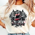thumbnail image 1 of Kiraa Tee With Pit Crew Mama Shirt, Race Flag T Shirt, Racing Shirt Birthday Shirt, Race Car Driver Mom Shirt, Pit Crew Shirt Birthday Gifts; For Men & Women, 1 of 4